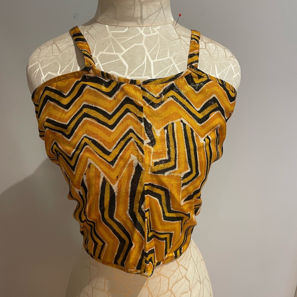 Vintage Batik Halter Top from Indonesian Designer Nadya